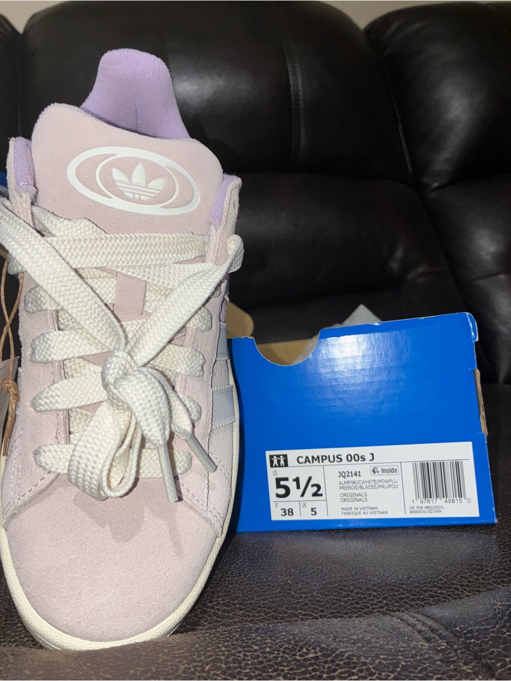 Adidas Lilac Suede Women's Sneakers